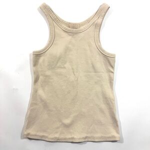 Nuuds Essential Rib Tank Top Ivory Size Small